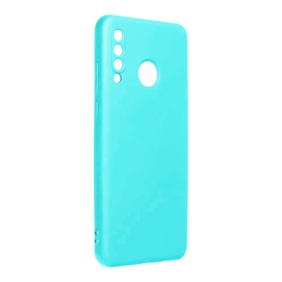 Silicone Case with Camera Shield for Huawei P30 Lite Blue